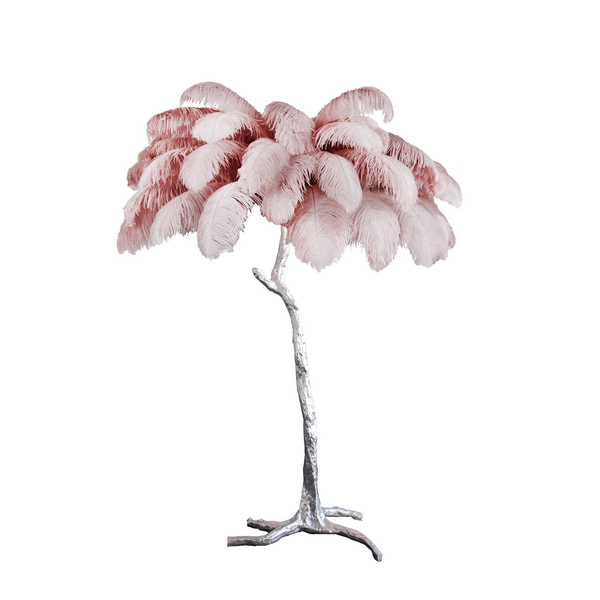 Ostrich Feather Floor Lamp
