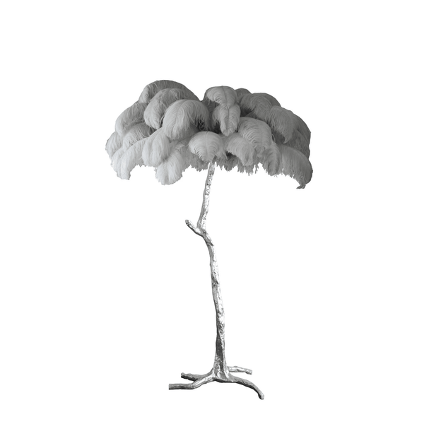Ostrich Feather Floor Lamp