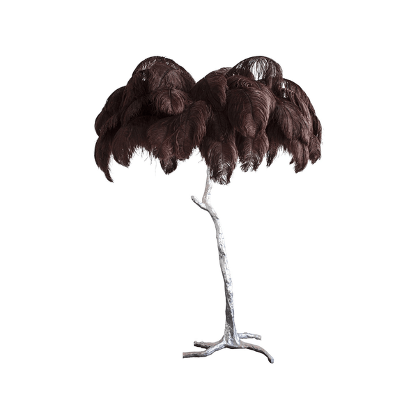 Ostrich Feather Floor Lamp
