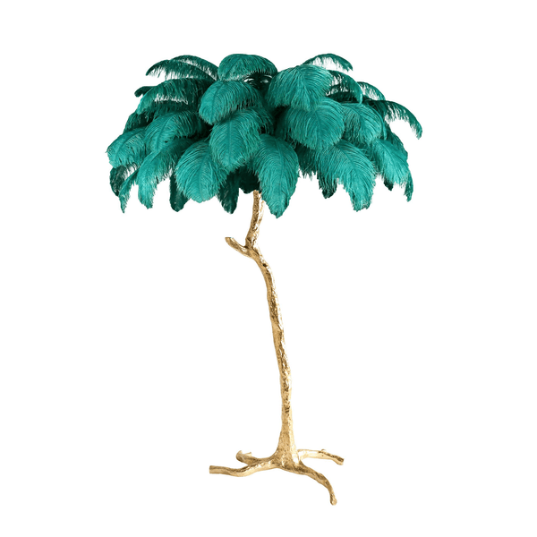 Ostrich Feather Floor Lamp