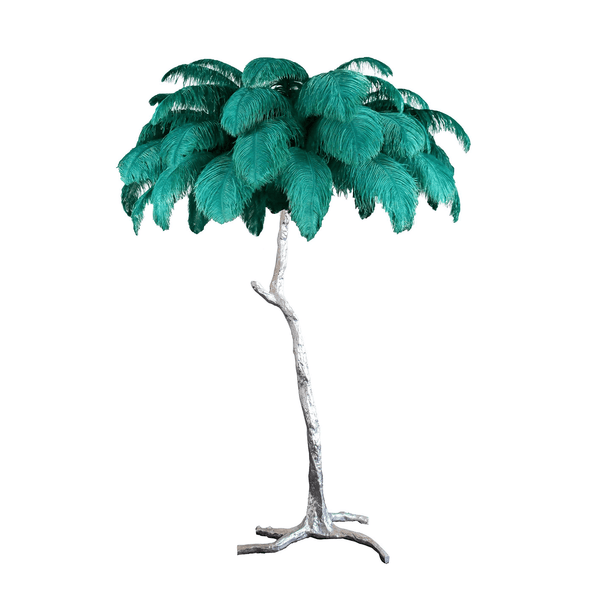 Ostrich Feather Floor Lamp