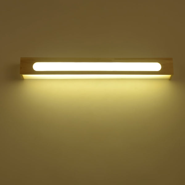 Oval Wooden Wall Light