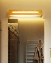 Oval Wooden Wall Light