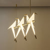 Paper Crane Bird Led Chandelier