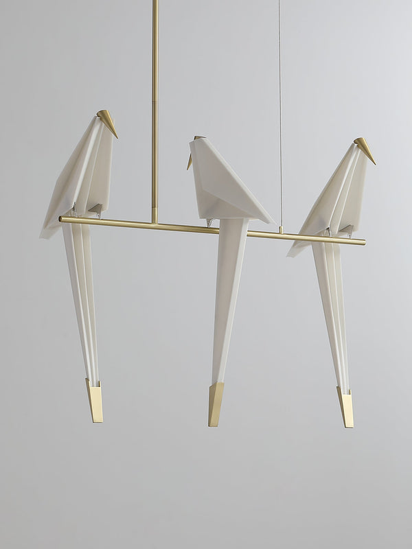 Paper Crane Bird Led Chandelier