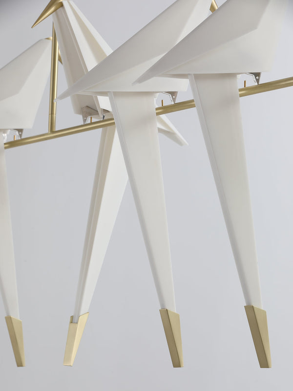 Paper Crane Bird Led Chandelier