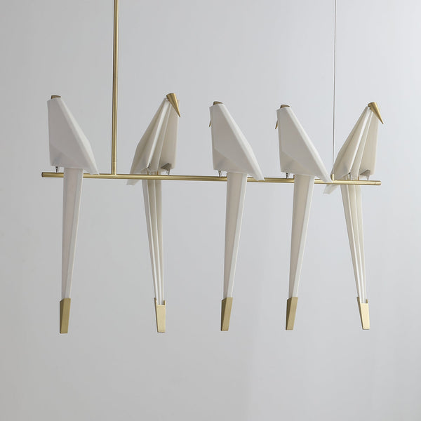 Paper Crane Bird Led Chandelier