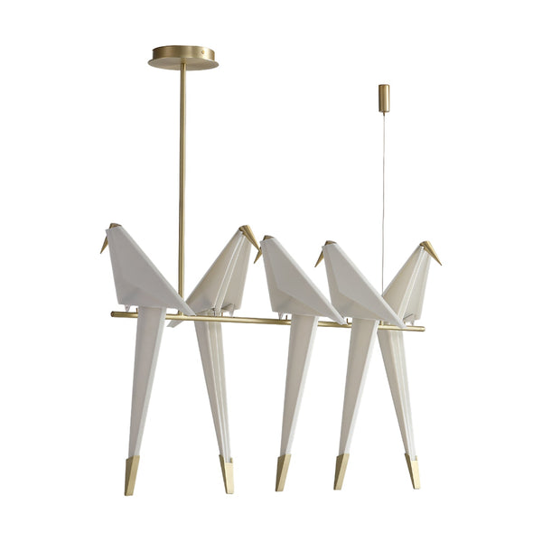 Paper Crane Bird Led Chandelier
