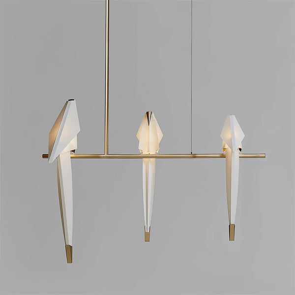 Paper Crane Bird Led Chandelier
