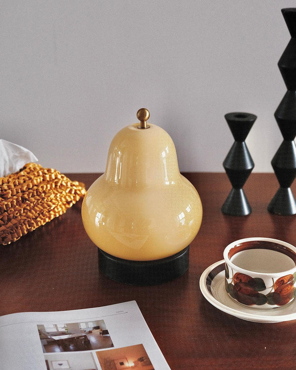 Pear Built In Battery Table Lamp