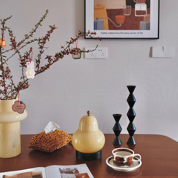 Pear Built In Battery Table Lamp