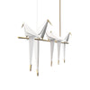 Paper Crane Bird Led Chandelier