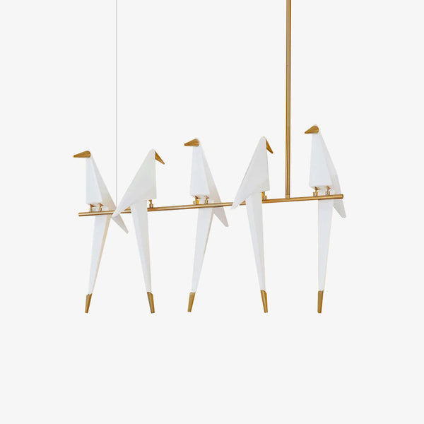 Paper Crane Bird Led Chandelier