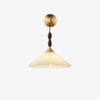Pleated Wooden Wall Lamp