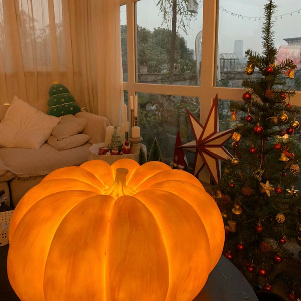Portable Pumpkin Built In Battery Table Lamp
