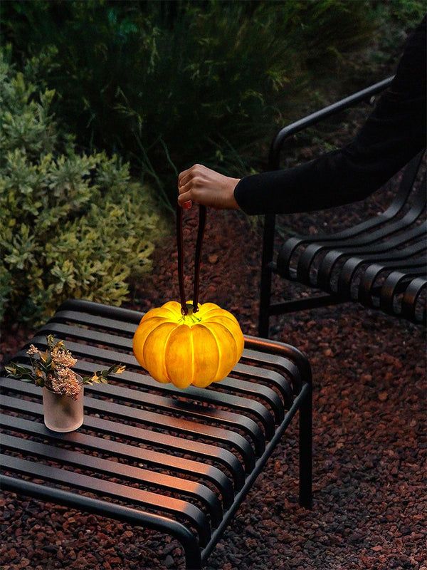 Portable Pumpkin Built In Battery Table Lamp