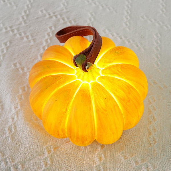 Portable Pumpkin Built In Battery Table Lamp
