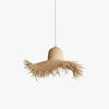 Rattan Straw Hat Pendant Light