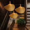 Bamboo Weave Hat Pendant Light
