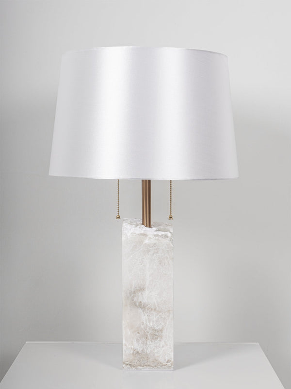 Raw Alabaster Table Lamp
