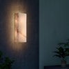 Rectangular Alabaster Wall Sconce