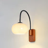 Retro Wooden Glass Wall Lamp