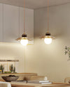 Ribbed Floral Pendant Light with Cognac Lotus Shade for Dining Room and Kitchen Island