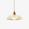 Ribbed Spiral Pendant Light