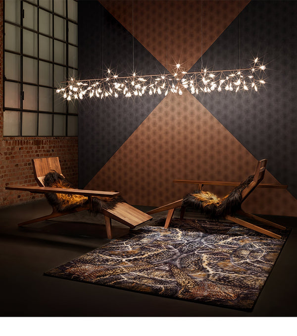 Rose Gold Firefly Led Chandelier