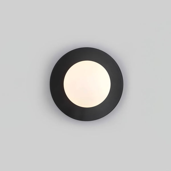 Round Glass Art Wall Lamp