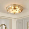 Round Textured Glass Ceiling Light