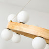 Round Wood Ring Pendant Light