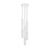 Shine Vertical Plumage Suspension