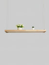 Simple Solid Wood LED Pendant Light