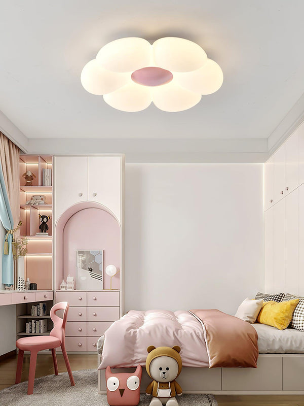Six Leaf Flower Kids Room Ceiling Lamp