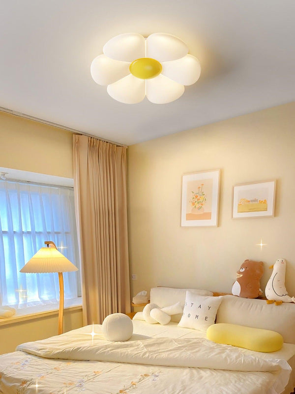 Six Leaf Flower Kids Room Ceiling Lamp