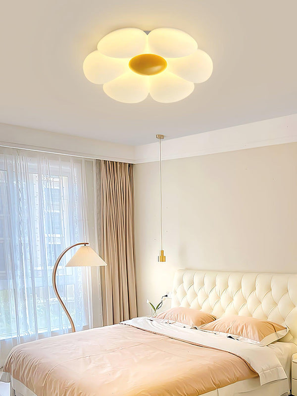 Six Leaf Flower Kids Room Ceiling Lamp