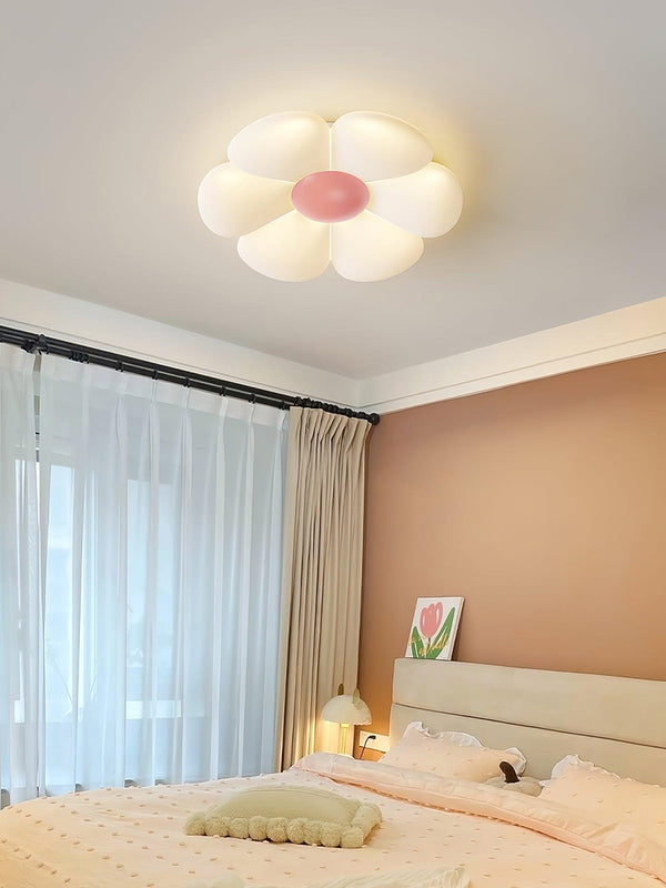 Six Leaf Flower Kids Room Ceiling Lamp