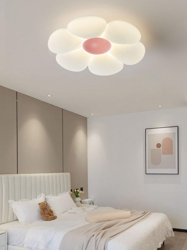 Six Leaf Flower Kids Room Ceiling Lamp