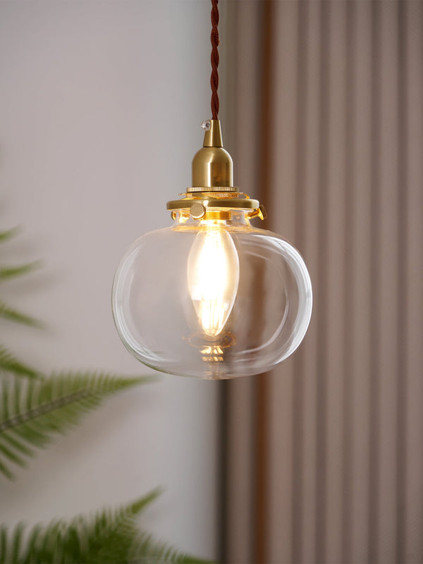 small-retro-handmade-glass-pendant-light