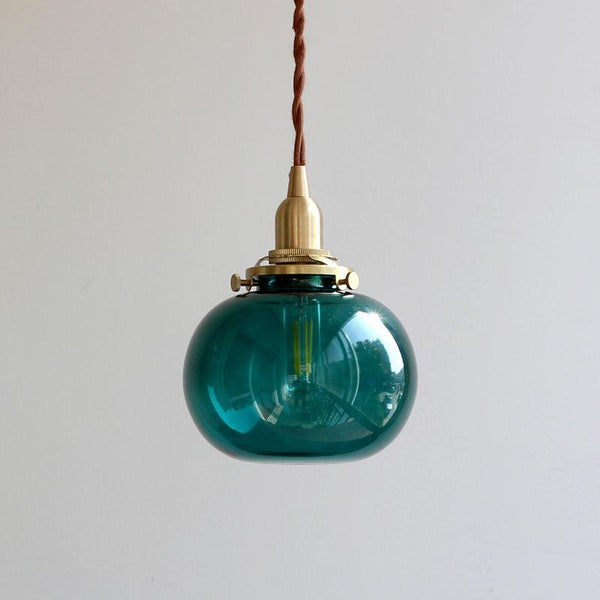 small-retro-handmade-glass-pendant-light