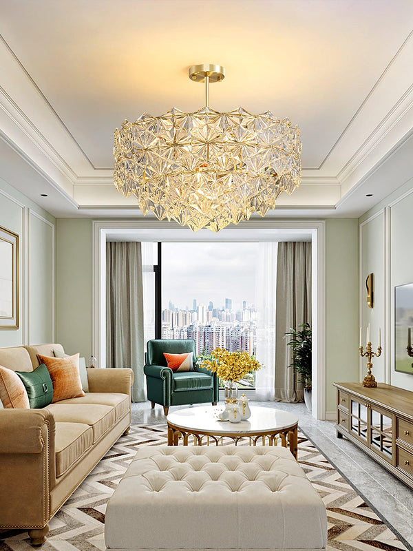 Snowflake Glass Chandelier