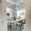 Staggered Glass 6 Light Chandelier