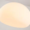Steamed Bun Glass Pendant Light – Modern White Designer Ceiling Lamp