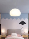 Steamed Bun Glass Pendant Light – Modern White Designer Ceiling Lamp