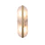 Alabaster Oval Wall Sconce with Brass Band, ADA Vertical or Horizontal Light for Bedroom and Hallway