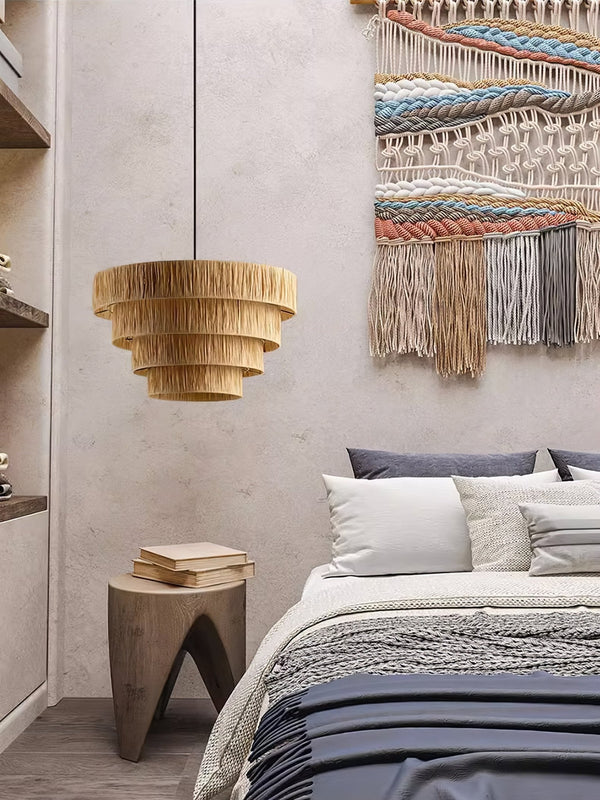 Straw Art Pendant Light