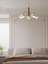 Swedish Modern Brass Chandelier