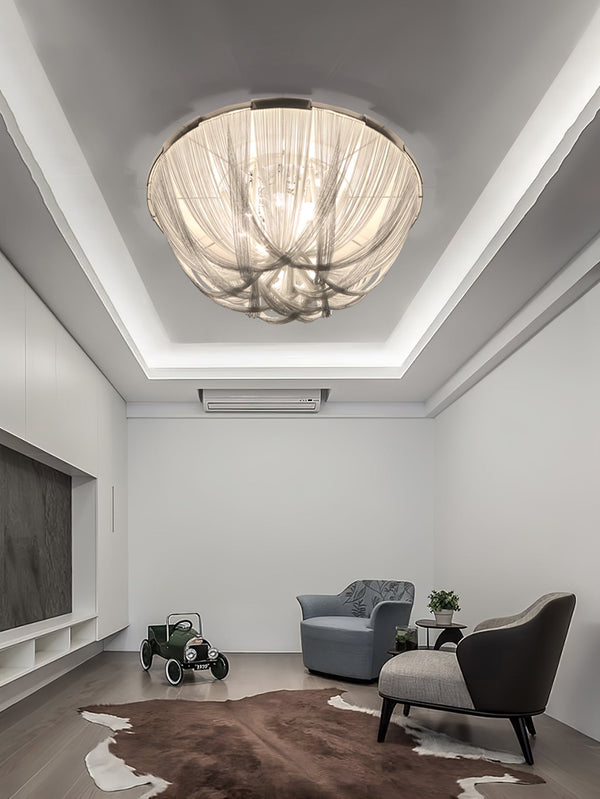 Tassel Aluminum Chain Ceiling Light