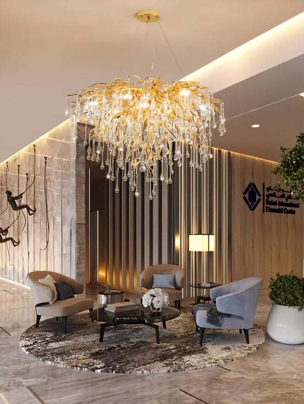 Teardrop Crystal Chandelier